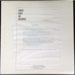UPS AND DOWNS The Living Kind +2 (What Goes On Records ‎– WHAT GOES 10T) UK 1986 Test-Pressing 12" EP (Alternative Rock)
